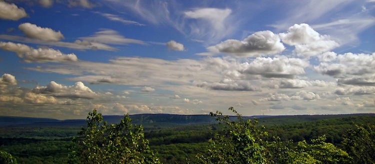 Clear sky over Monroe county