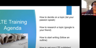 Webinar on how to write a Letter to the Editor