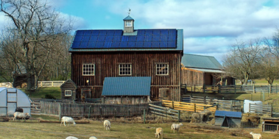 PA farm with solar panels