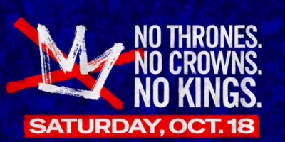 No thrones. No crowns. No kings. Saturday, October 18
