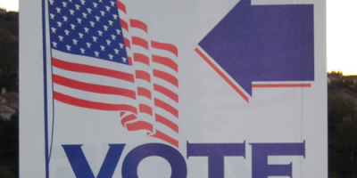 Sign to polling location